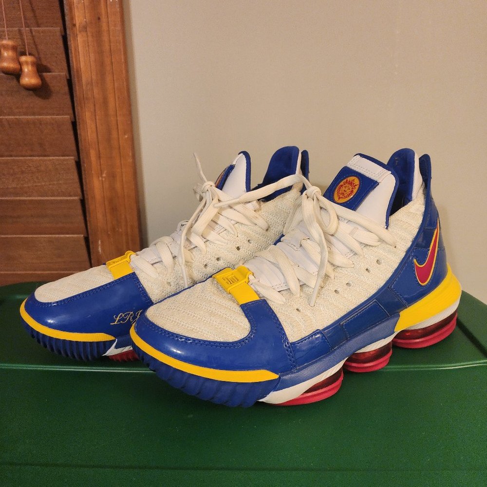 Nike Lebron Xvi 16 SB Superbron White Red Blue CD2451 100 Size Men 7